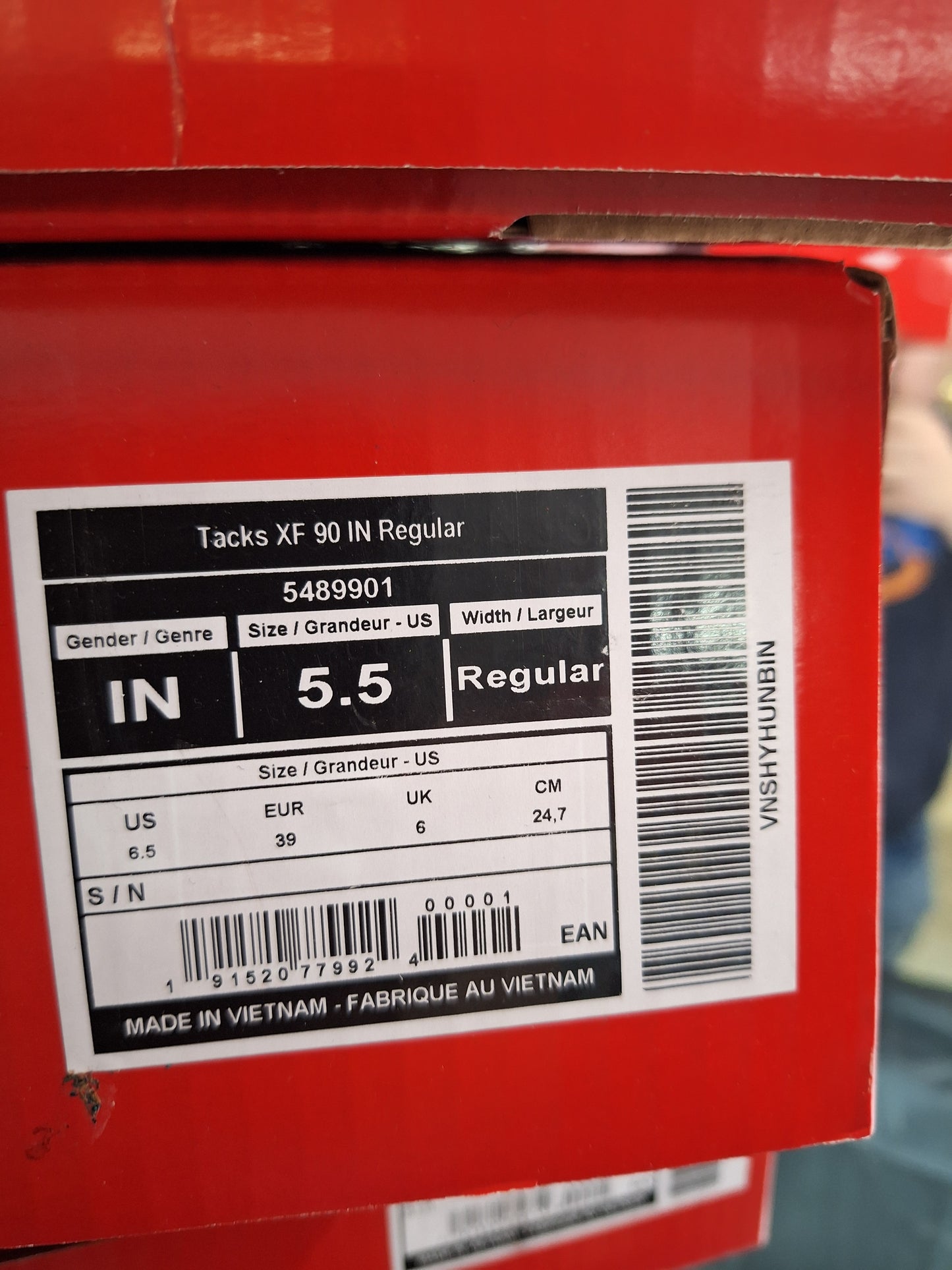 CCM XF90 Int koko 5.5 = 39 lesti Regular