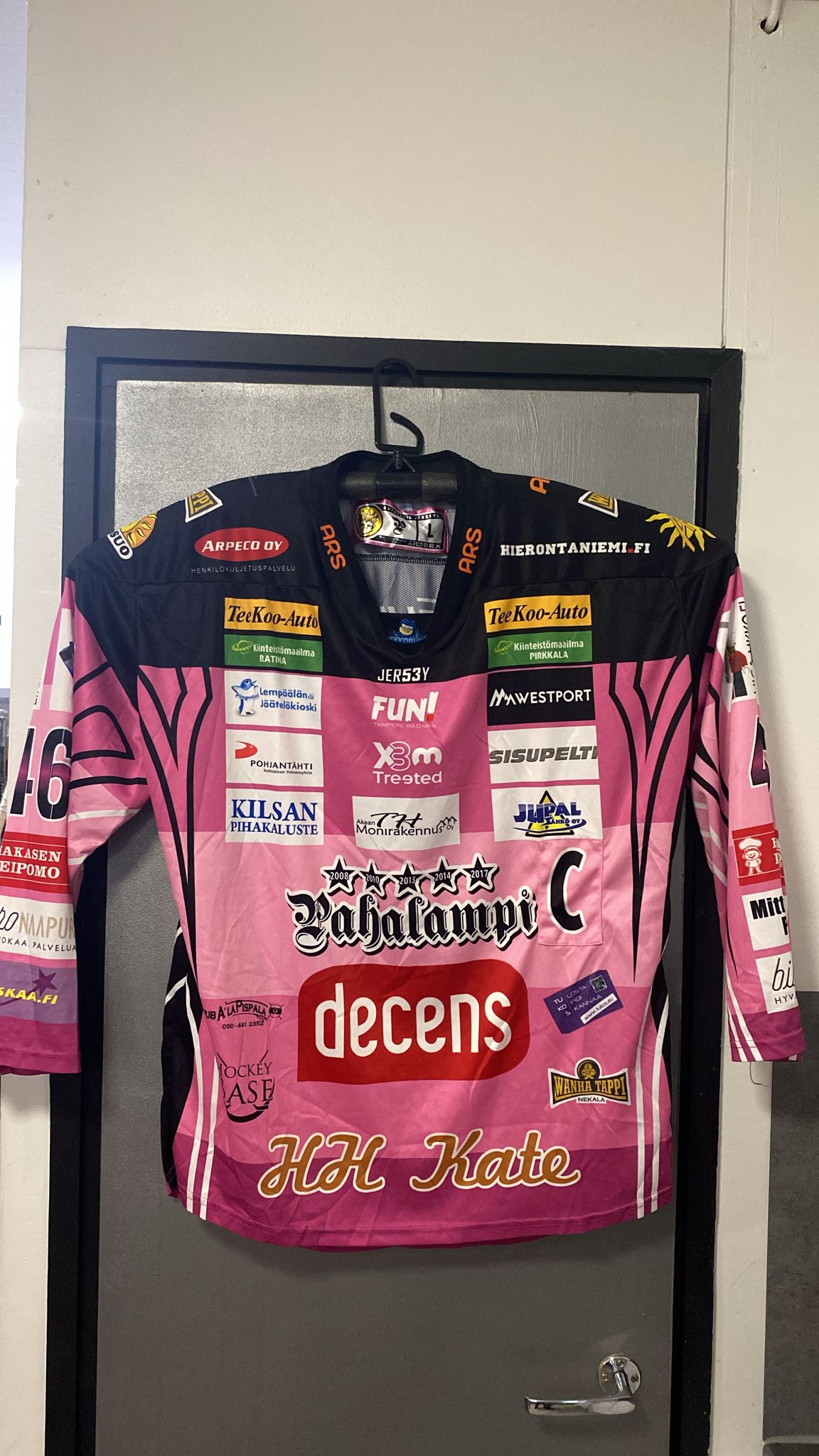 Antti Kovero Pahalampi pelipaita koko L