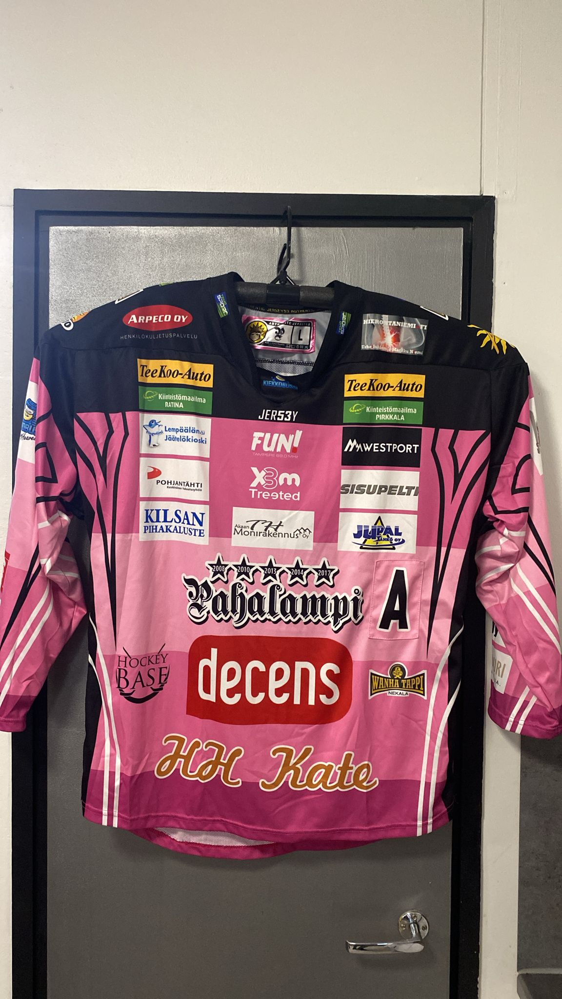 Mikko Pukka Pahalampi pelipaita koko L