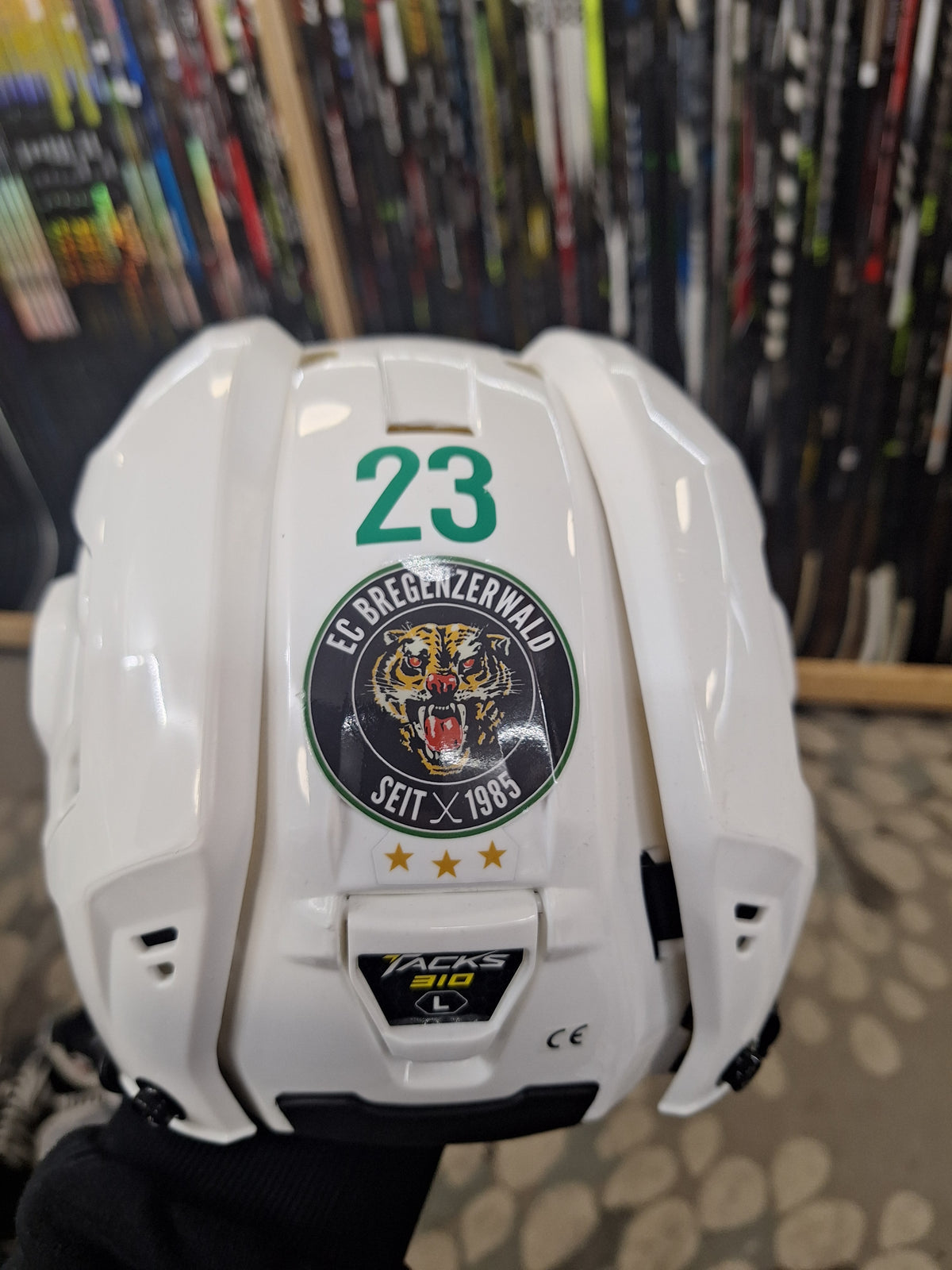CCM 310 visiirillä kunto ok! Kypärän koko Sr L!