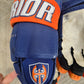 Warrior Pro pelihanskat koko 14 ( Jesper Mattilan ) kämmenessä ihan pieni reiän alku.
