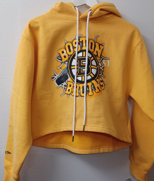 Naisten Boston Bruins crop top huppari