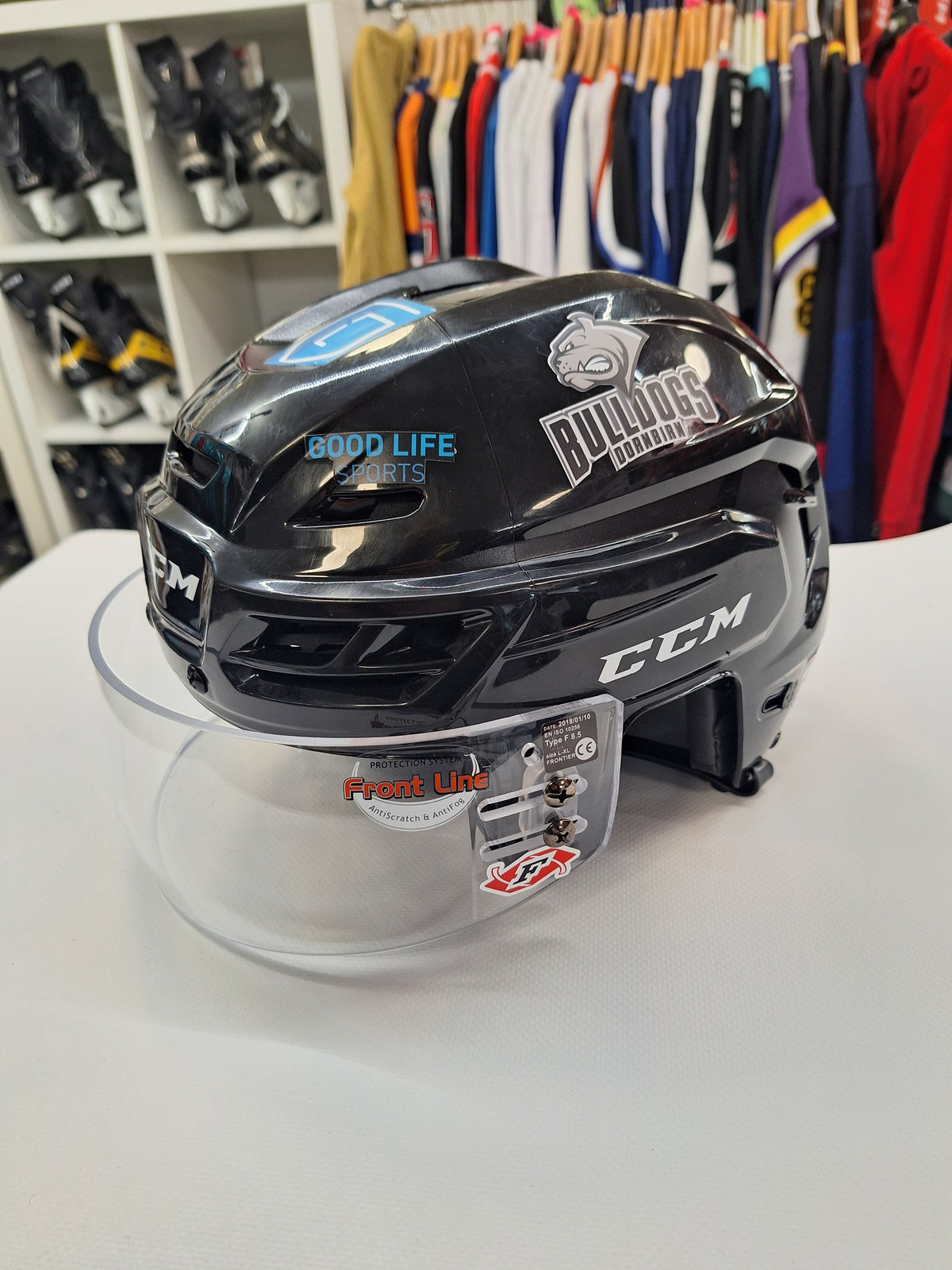 CCM 310 koko M kypärän kunto hyvä. Kypärässä kiinni frontier huurtumaton uuso visiiri.