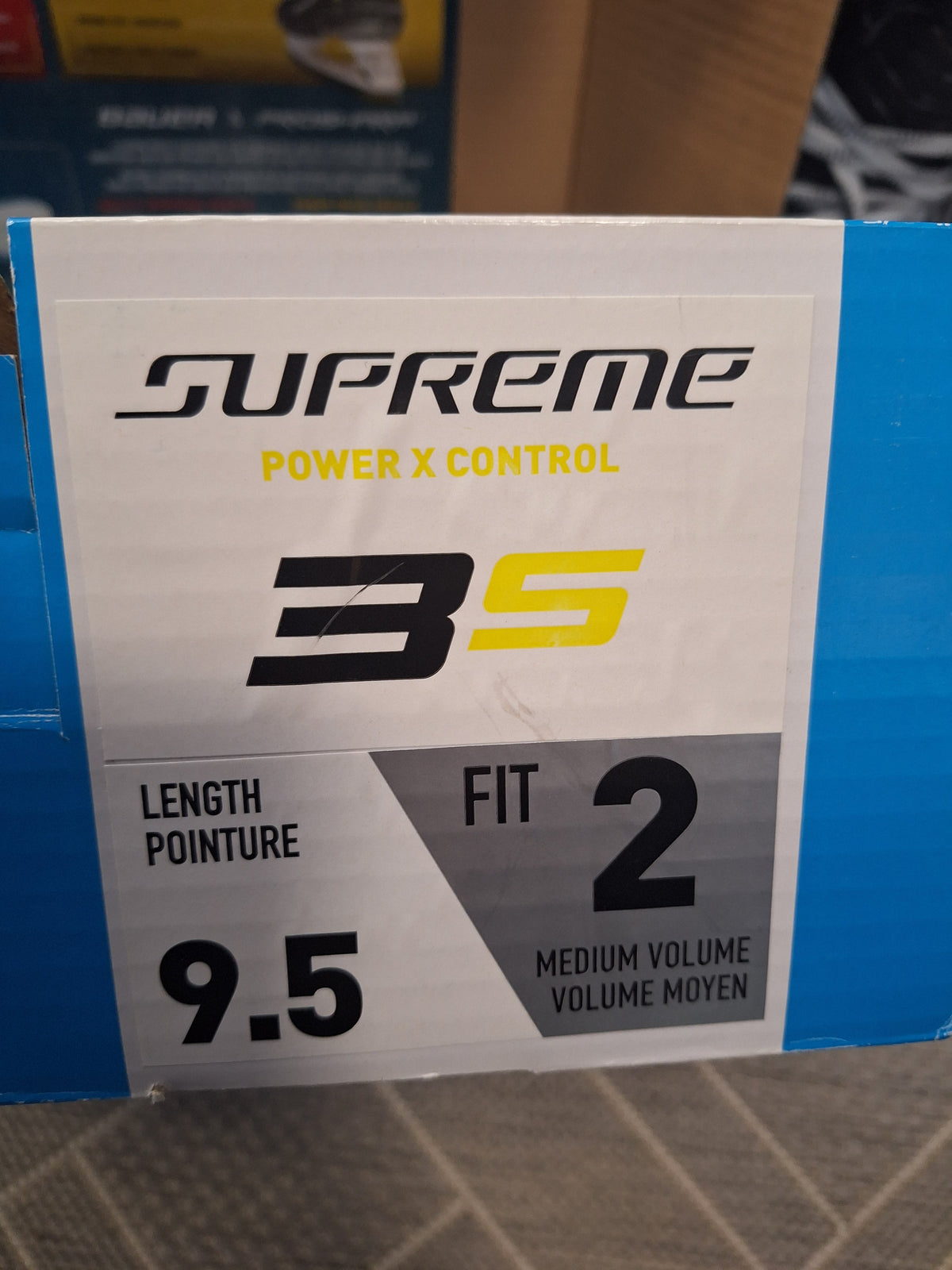 Bauer Supreme 3S koko 9.5 fit 2 UUSI koko 44.5-45