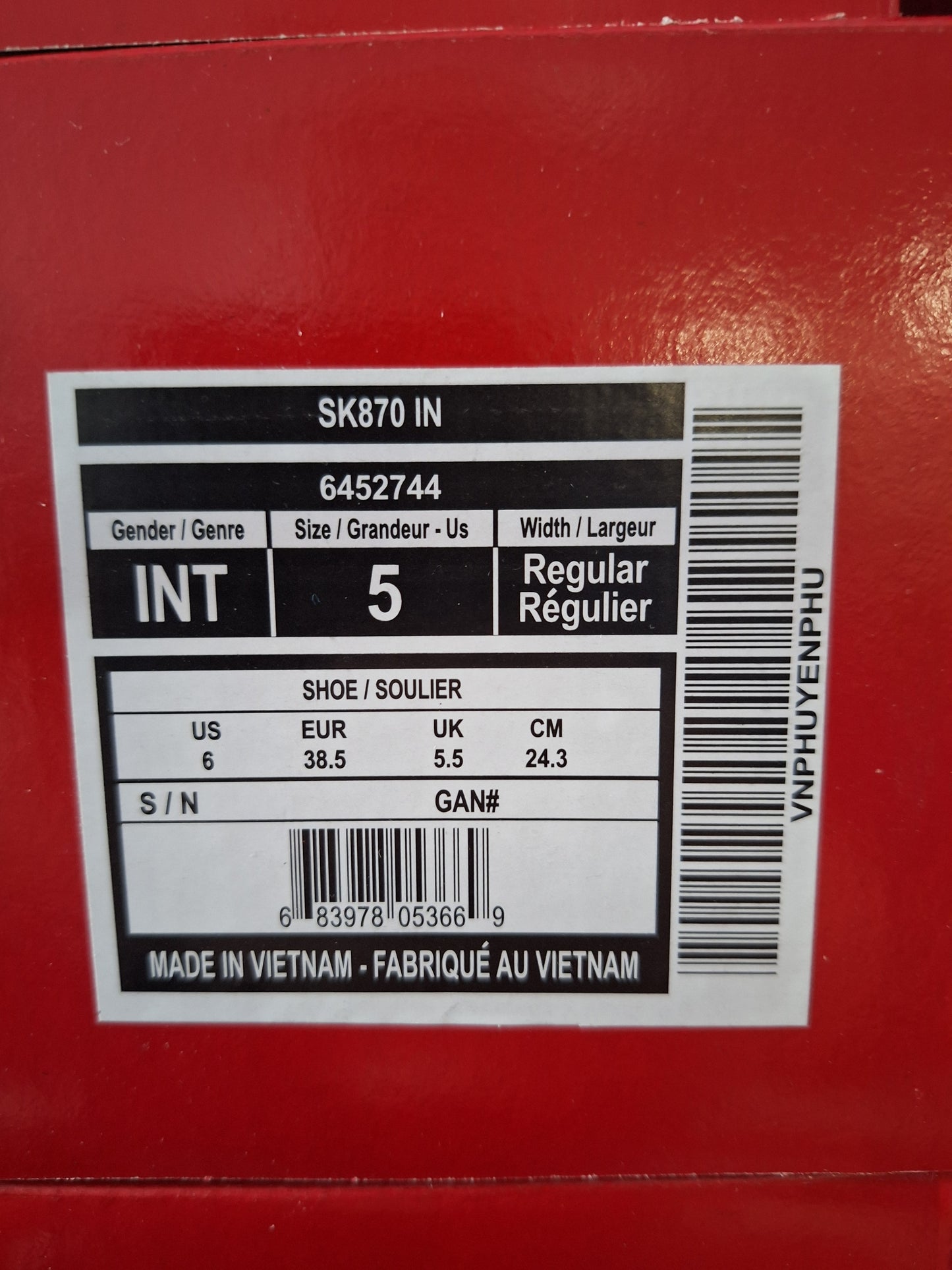 CCM FT870 Int koko 5 = 38.5 lesti Regular