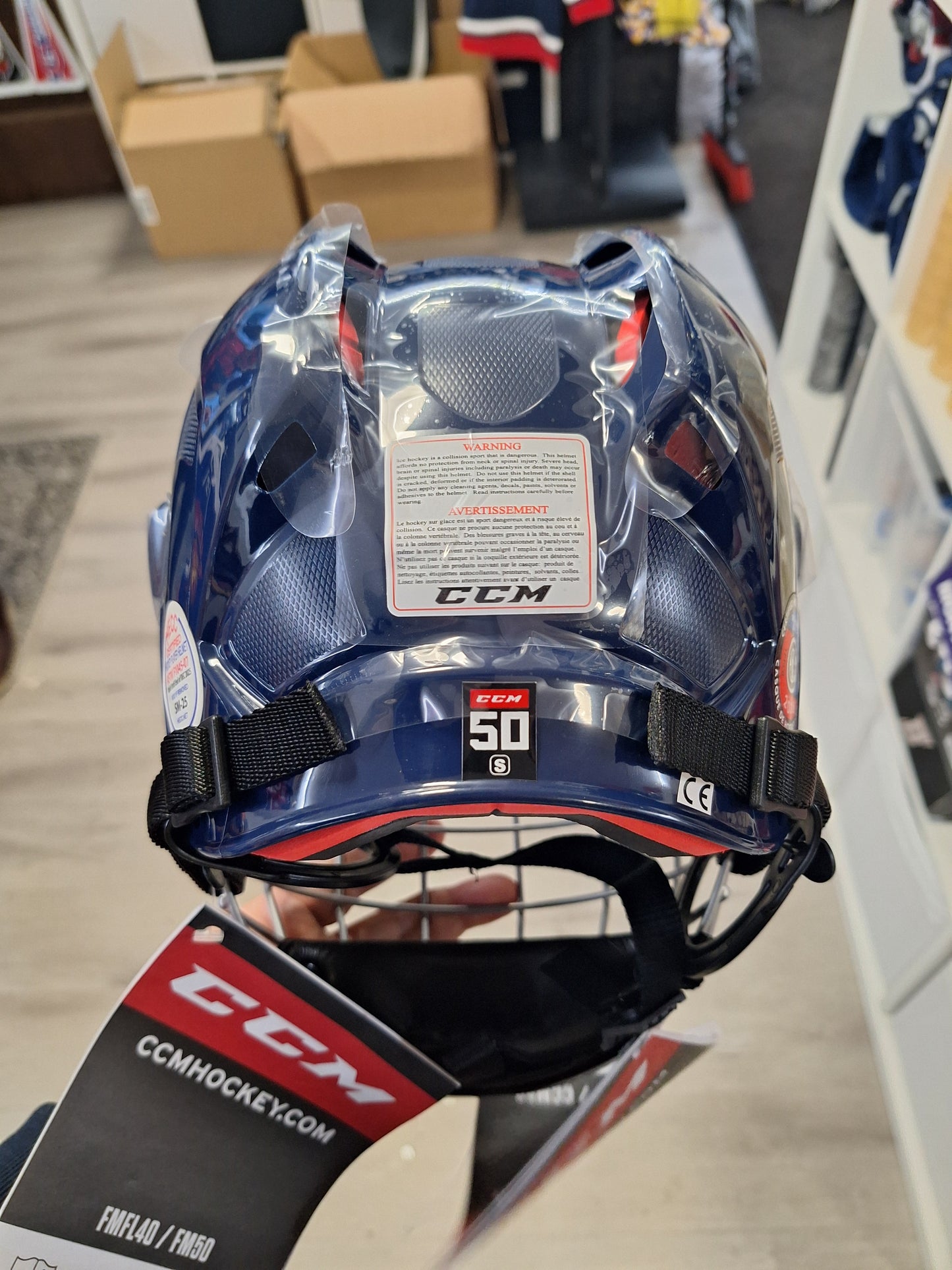 CCM 50 kypärä uusi koko XS väri navy