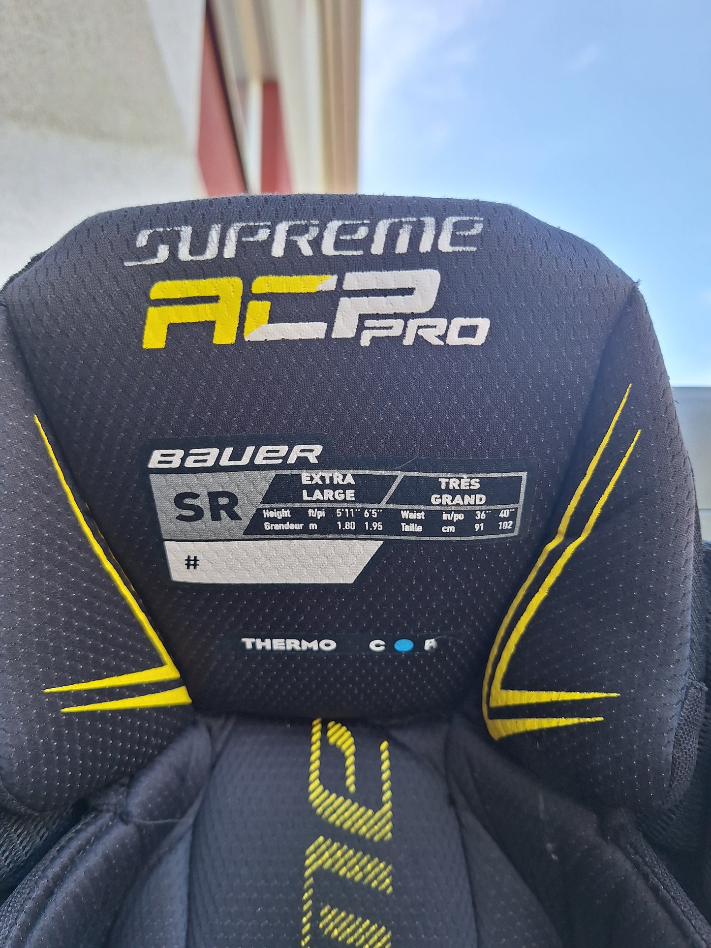Bauer supreme ACP Pro sisäsuojat koko XL käytetyt kunto ok