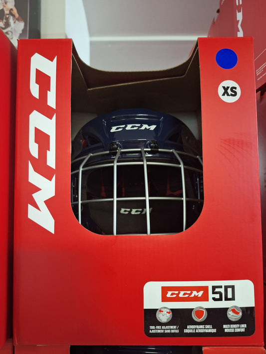 CCM 50 kypärä uusi koko XS väri navy