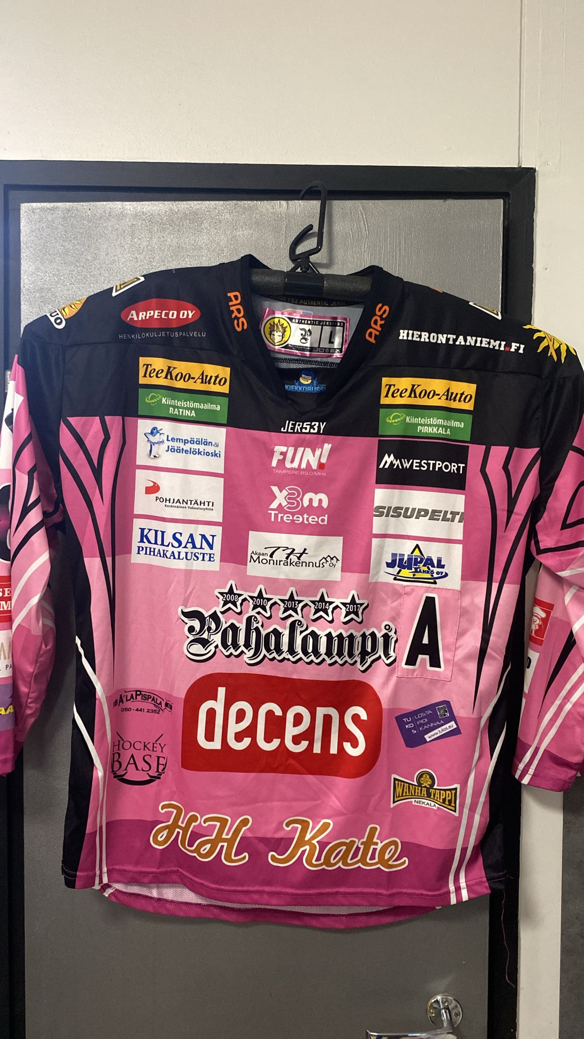 Mikko Pukka Pahalampi pelipaita koko L